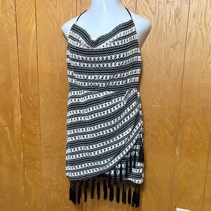 Fashion Nova Black Crochet Mini Dress